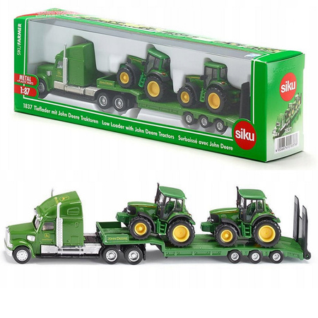 Siku Farmer Ciężarówka z naczepą 2 traktory S1837 14268 