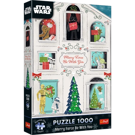 Puzzle Star Wars 1000 el. Niech Moc Świąt Będzie z Tobą