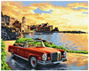 DIAMENTOWA MOZAIKA HAFT DIAMENTOWY AUTO CABRIO STYL MALOWANY 30X40