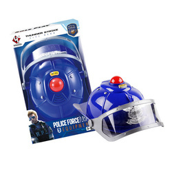 KASK POLICYJNY DZIECIĘCY ZE ŚWIATŁEM I DŹWIĘKIEM HEŁM POLICJA