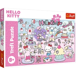 Puzzle Hello Kitty 300 elementów Poznaj świat Hello Kitty Trefl