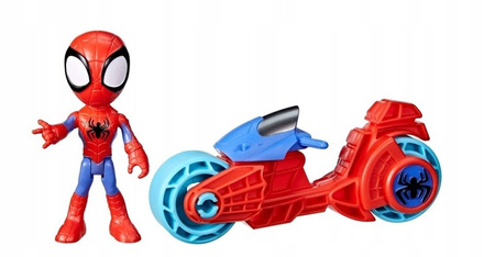 Figurka Spidey i jego przyjaciele Spidey z motocyklem Marvel Hasbro 