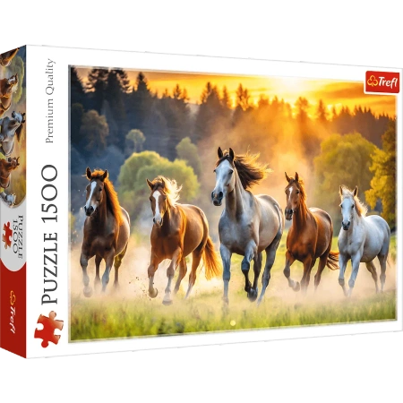 Puzzle 1500 el. Dzikie konie Trefl