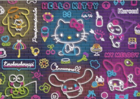 Puzzle 500 elementów Hello Kitty Neon Trefl