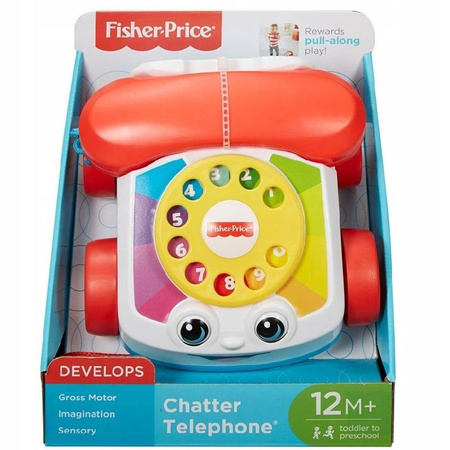 Telefonik dla gadułki telefon z słuchawką dla maluszka FGW66 Fisher-Price 