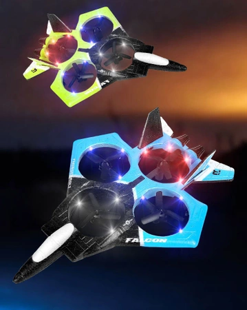 SAMOLOT LATAJĄCY ZDALNIE STEROWANY PILOT ŚWIATŁA LED