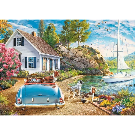 Puzzle 2000 elementów wakacyjna przystań Trefl