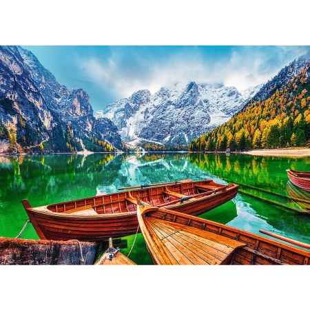 Puzzle 500 elementów Jezioro Braies Włochy Trefl