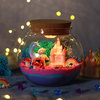 Terrarium świecące jednorożec światło LED 13 kolorów kreatywny lampka nocna