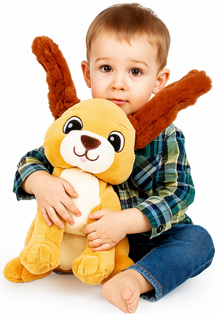 Dumel Uszaty Piesek Rafi ruchome uszy śpiewa piosenki mówi po polsku