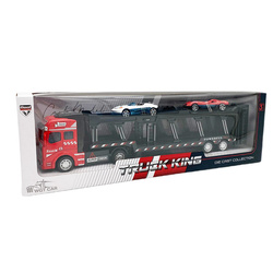 Truck Auto Metal Laweta 2 autka sportowe metalowe Zestaw