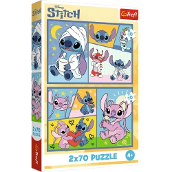 Puzzle Lilo i Stitch 2 x 70 el. Ze Stitchem nie ma nudy