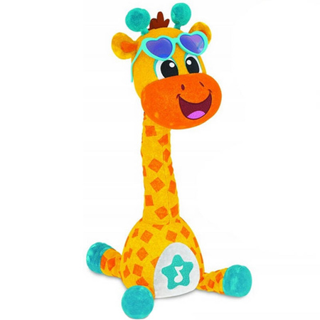 ŻÓŁTA TAŃCZĄCA ŻYRAFA ALEK ZABAWKA INTERAKTYWNA MÓWIĄCA Z DŹWIĘKIEM