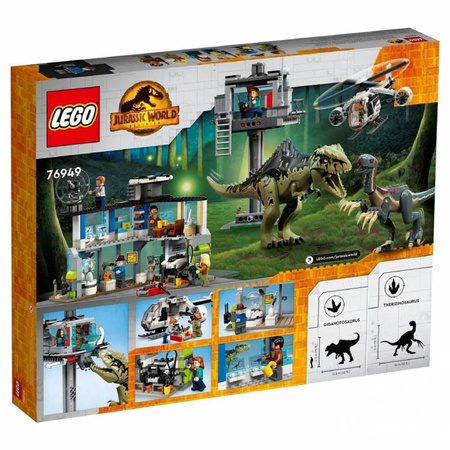 Klocki LEGO 76949 Jurassic World Atak giganotozaura i terizinozaura