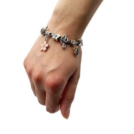 Zestaw do tworzenia bransoletki z zawieszką charms w mini kuferku