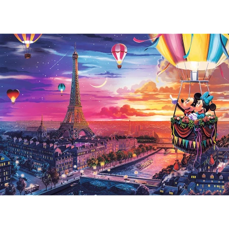 Puzzle Premium Plus Quality 1000 el. Mickey i Minnie w Paryżu