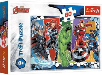 Puzzle 60 elementów Niezwyciężeni Avengersi Trefl