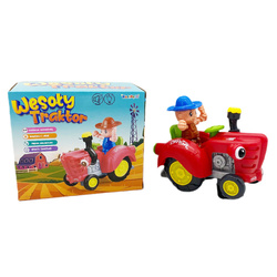 Traktor z farmerem ze światłem i dźwiękiem 