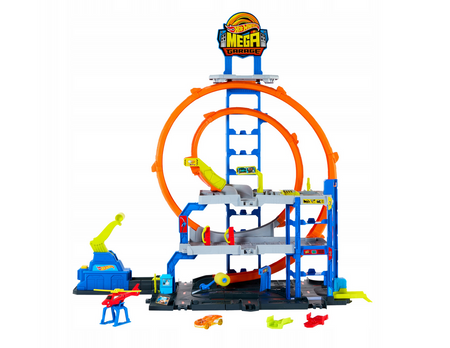 Tor Hot Wheels Mega Garaż Gigapętla auto JBM74