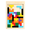 KLOCKI TETRIS UKŁADANKA DREWNIANA LOGICZNA TANGRAM MONTESSORI PUZZLE