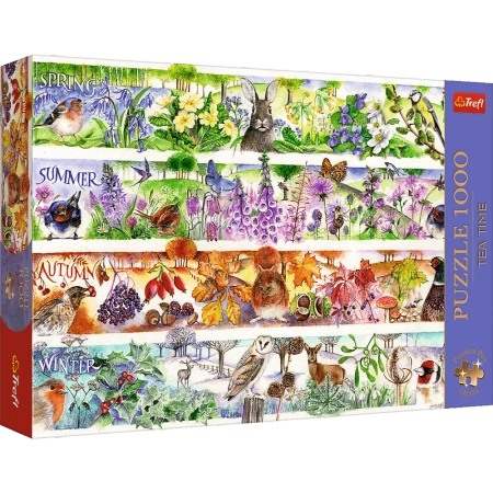Puzzle 1000 el. Tea Time: Cztery pory roku Trefl