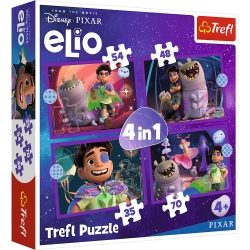 Puzzle 4w1 Elio, Pozaziemskie misje Elio Trefl