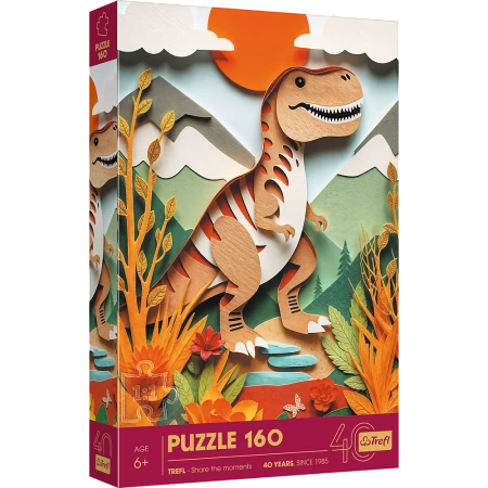 Puzzle z efektem 3D 160 elementów 40-lecie Trefl Dinozaur