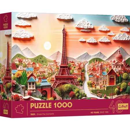 Puzzle z efektem 3D 1000 elementów 40-lecie Trefl Paryż