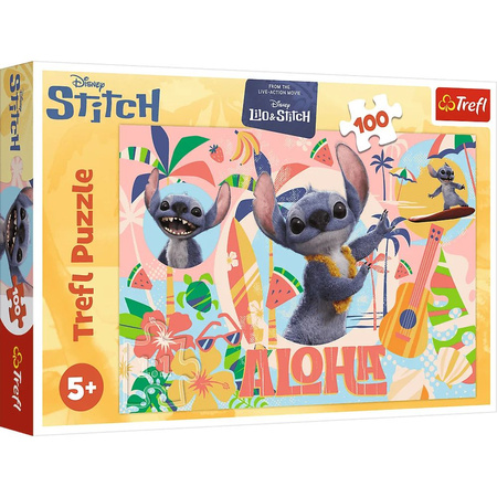 Puzzle Lilo & Stitch 100 el. Stitch i przyjaciele w akcji Trefl