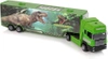 CIĘŻARÓWKA Z NACZEPĄ DO TRANSPORTU DINOZAURÓW Z RAMPĄ PARK JURAJSKI