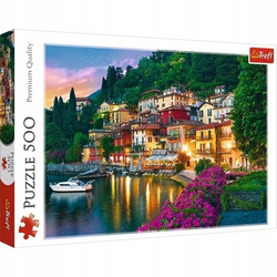 Puzzle 500 elementów Jezioro Como Włochy Trefl