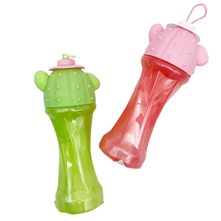Masa slime putty Kaktus w kapeluszu z brokatem mieniąca rozciągliwa