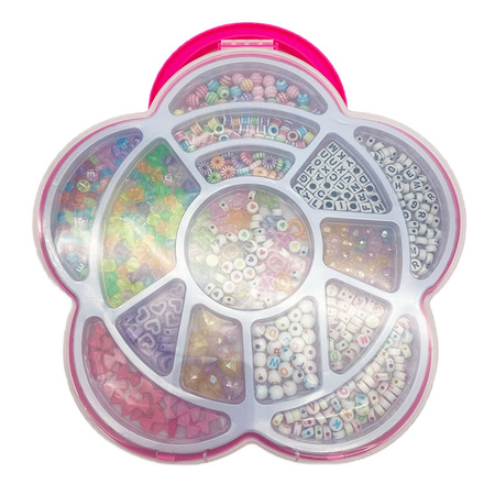 Zestaw do robienia bransoletek DIY pudełko w kształcie kwiatka 