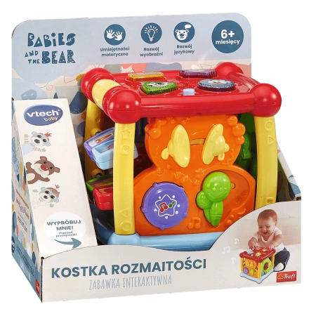 Zabawka interaktywna VTech Kostka Rozmaitości Bobaski i Miś