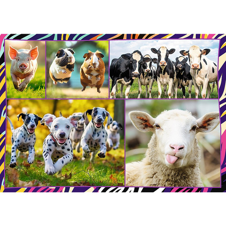 Puzzle 4x250 el. Zabawne zwierzaki Trefl