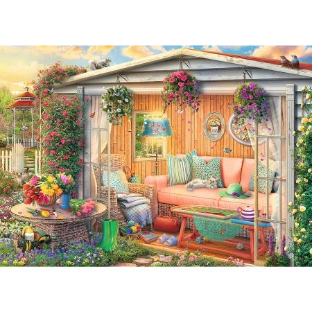 Puzzle Premium Plus Quality 1000 el. Tea Time: Moje ulubione miejsce