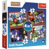 Puzzle 4w1 Przygody Sonica Trefl