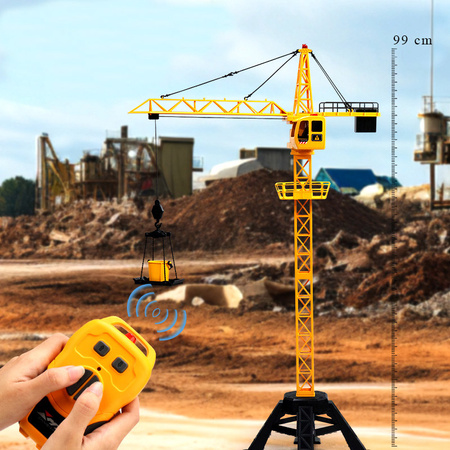 Dźwig R/C 99 cm Tower Crane sterowany pilotem ze światłem