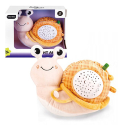 ŚLIMAK USYPIACZ PROJEKTOR PLUSZOWY INTERAKTYWNA LAMPKA ŚWIATŁO DŹWIĘK