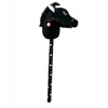 Czarna głowa konia na kiju w gwiazdki 72cm skoczek HOBBY HORSE