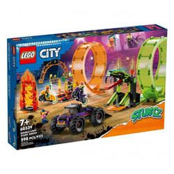 Klocki LEGO 60339 City Kaskaderska arena z dwoma pętlami