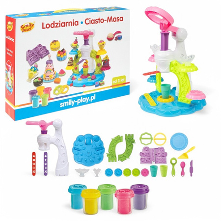 Ciasto kreatywna masa lodziarnia zestaw do robienia lodów Smily Play