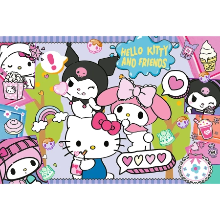 Puzzle Hello Kitty 300 elementów Szalone trio Trefl