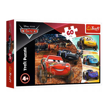 Puzzle 60 elementów Zygzak McQueen z przyjaciółmi Trefl