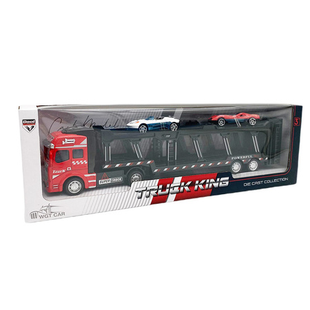 Truck Auto Metal Laweta 2 autka sportowe metalowe Zestaw