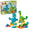 LEGO 10451 DUPLO 3 w 1 Dinozaury na kółkach 