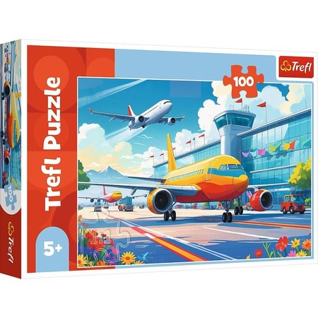Puzzle 100 el. Samolot król przestworzy Trefl