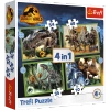 Puzzle 4w1 groźne dinozaury Jurassic World Trefl