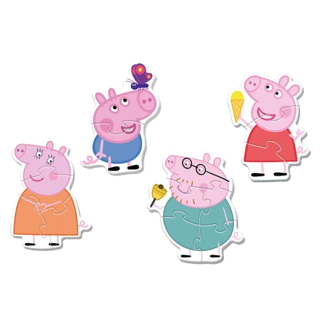 Puzzle Świnka Peppa Baby Classic Mała świnka wśród przyjaciół