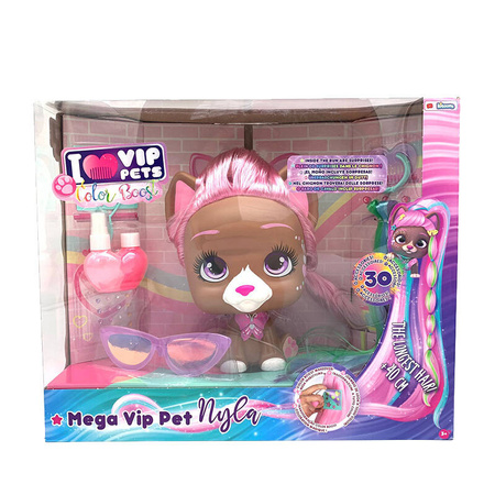 GŁOWA DO STYLIZACJI MEGA VIP PET NYLA Z DŁUGIMI WŁOSAMI 40CM COLOR BOOST